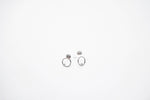 arion stud circle earring with stone 