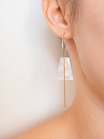 arion white earrings