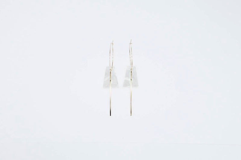 arion jewelry white hana earrings