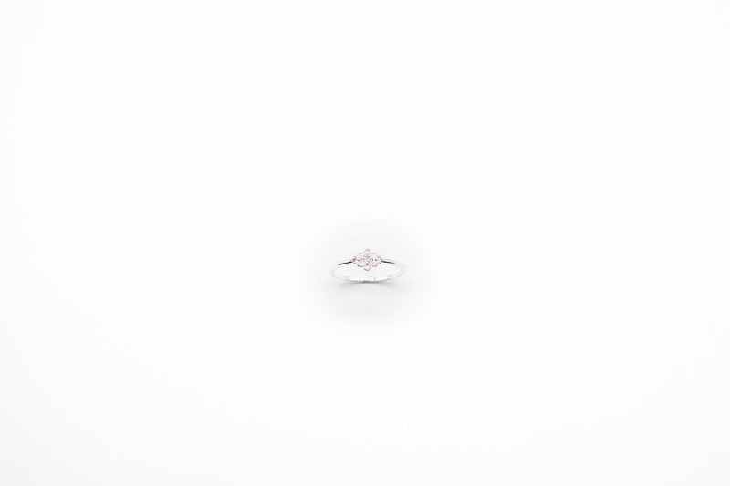 Arion Jewelry Whitegold plated Lotus Flower ring
