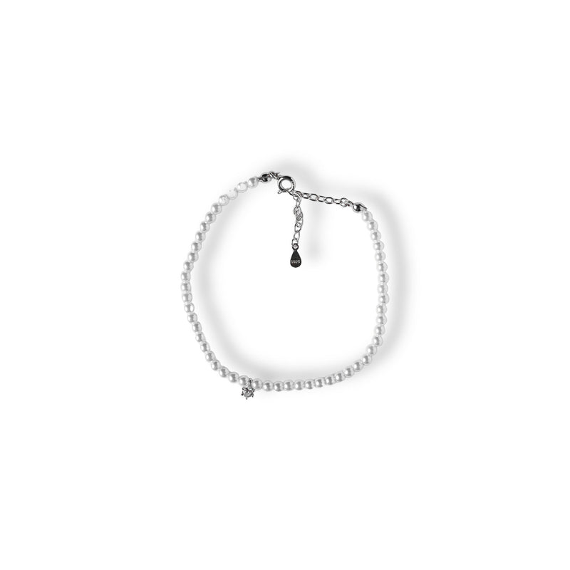 Solitaire Pearl Bracelet