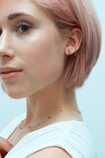 Arion geometric earrings rainbow necklace