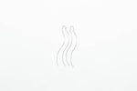 arion jewelry threader earrings wiggly stainless steel 