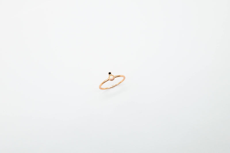 arionjewelry ring opal stone rose gold